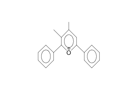 2,6-Diphenyl-3,4-dimethyl-pyrylium cation