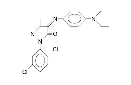 1-(2,5-Dichloro-phenyl)-4-(4-N,N-diethylamino-phenylimino)-3-methyl-2-pyrazolin-5-one
