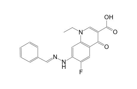 7-[(2E)-2-benzylidenehydrazino]-1-ethyl-6-fluoro-4-oxo-1,4-dihydro-3-quinolinecarboxylic acid