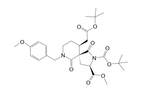 (3R,5R,10S)-10-tert-Butoxycarbonylmethyl-7-(4-methoxy-benzyl)-1,6-dioxo-2,7-diaza-spiro[4.5]decane-2,3-dicarboxylic acid 2-tert-butyl ester 3-methyl ester