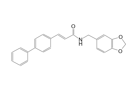 2-propenamide, N-(1,3-benzodioxol-5-ylmethyl)-3-[1,1'-biphenyl]-4-yl-, (2E)-