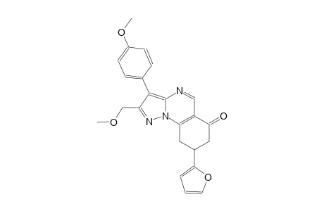 pyrazolo[1,5-a]quinazolin-6(7H)-one, 8-(2-furanyl)-8,9-dihydro-2-(methoxymethyl)-3-(4-methoxyphenyl)-