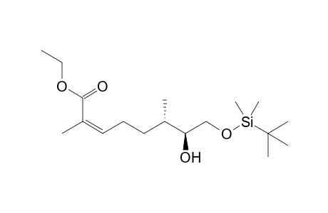 (Z,6S,7S)-8-[tert-butyl(dimethyl)silyl]oxy-7-hydroxy-2,6-dimethyl-2-octenoic acid ethyl ester