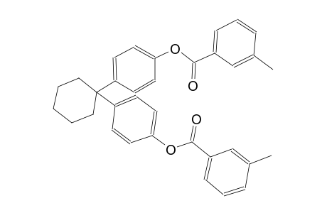 4-(1-{4-[(3-methylbenzoyl)oxy]phenyl}cyclohexyl)phenyl 3-methylbenzoate
