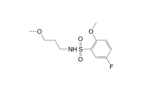 Benzenesulfonamide, 5-fluoro-2-methoxy-N-(3-methoxypropyl)-