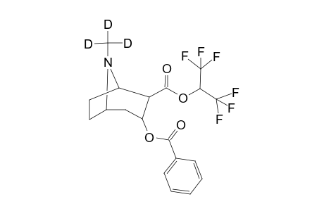 Benzoylecgonine - trideuterated and derivatized with HFP and PFPA