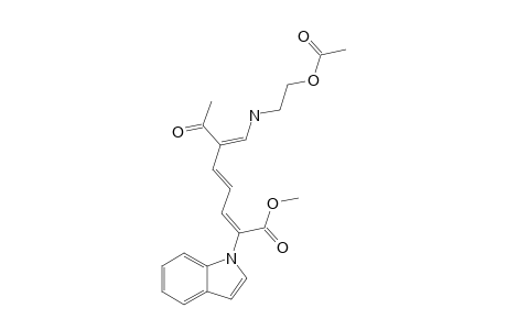 METHYL_7-[(2-ACETOXYETHYL)-AMINO]-6-ACETYL-2-(1-INDOYL)-2,4,6-HEPTATRIENOATE