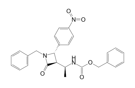 (phenylmethyl) N-[(1S)-1-[(2S,3R)-2-(4-nitrophenyl)-4-oxidanylidene-1-(phenylmethyl)azetidin-3-yl]ethyl]carbamate