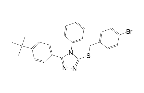 4H-1,2,4-triazole, 3-[[(4-bromophenyl)methyl]thio]-5-[4-(1,1-dimethylethyl)phenyl]-4-phenyl-