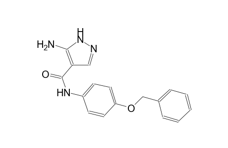 1H-pyrazole-4-carboxamide, 5-amino-N-[4-(phenylmethoxy)phenyl]-