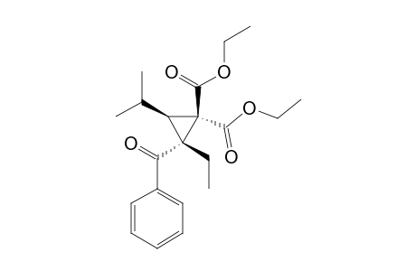 E-DIETHYL-2-BENZOYL-2-ETHYL-3-ISOPROPYLCYClOPROPANE-1,1-DICARBOXYLATE