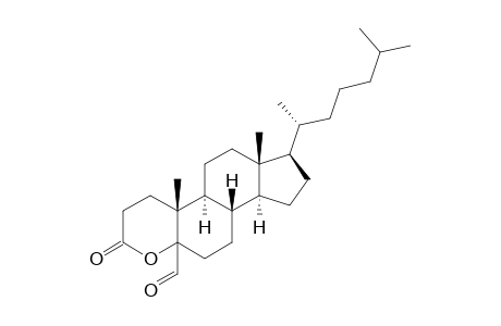 5-Formyl-4-oxacholestane-3-one