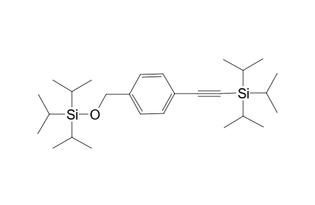 Tri(propan-2-yl)-[[4-[2-tri(propan-2-yl)silylethynyl]phenyl]methoxy]silane