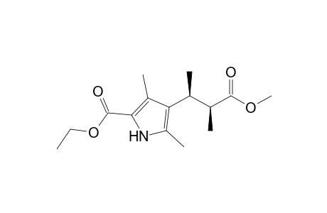 (+)-(2S,3S)-Methyl 3-(2,4-dimethyl-5-ethoxycarbonyl-1H-pyrrol-3-yl)-2-methylbutanoate