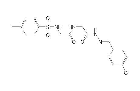 acetic acid, [[[[(4-methylphenyl)sulfonyl]amino]acetyl]amino]-, 2-[(E)-(4-chlorophenyl)methylidene]hydrazide