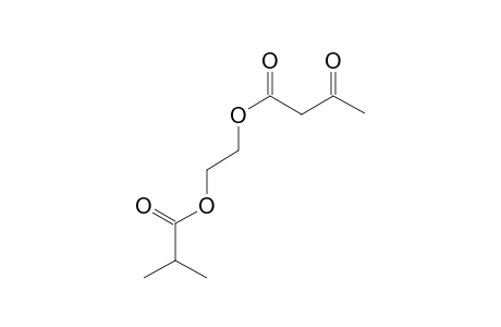 Butanoic acid, 3-oxo-, 2-(2-methyl-1-oxopropoxy)ethyl ester