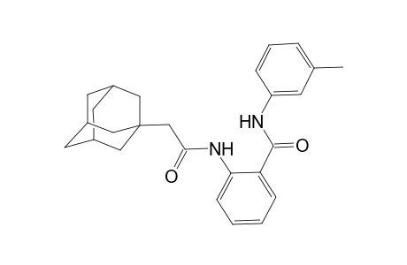 Tricyclo[3.3.1.1(3,7)]decane-1-acetamide, N-[2-[[(3-methylphenyl)amino]carbonyl]phenyl]-