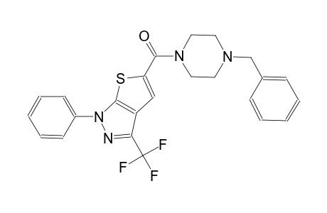5-[(4-benzyl-1-piperazinyl)carbonyl]-1-phenyl-3-(trifluoromethyl)-1H-thieno[2,3-c]pyrazole