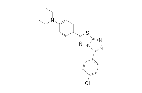 4-[3-(4-chlorophenyl)[1,2,4]triazolo[3,4-b][1,3,4]thiadiazol-6-yl]-N,N-diethylaniline