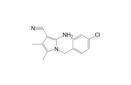 1H-Pyrrole-3-carbonitrile, 2-amino-1-[(4-chlorophenyl)methyl]-4,5-dimethyl-