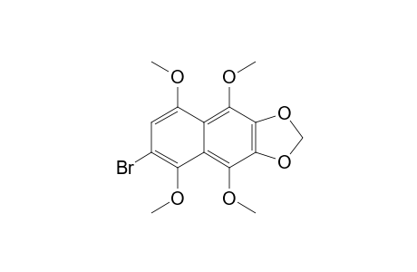 6-Bromo-1,4,5,8-tetramethoxy-2,3-methylenedioxynaphthalene