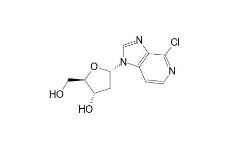 4-Chloro-1-(2-deoxy-.beta.,D-erythropentofuranosyl)-1H-imidazo[4,5-c]pyridine
