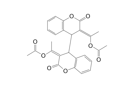 [4,4'-Bi-2H-1-benzopyran]-2,2'-dione, 3,3'-bis[1-(acetyloxy)ethylidene]-3,3',4,4'-tetrahydro-