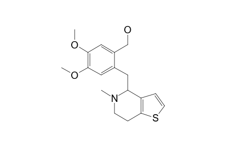 4-(2-HYDROXYMETHYL-4,5-DIMETHOXYBENZYL)-5-METHYL-4,5,6,7-TETRAHYDROTHIENO-[3,2-C]-PYRIDINE