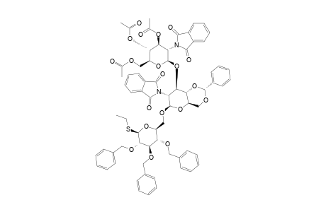 #29;ETHYL-2,3,4-TRI-O-BENZYL-6-O-[4,6-O-BENZYLIDENE-2-DEOXY-2-PHTHALIMIDO-3-O-(3,4,6-TRI-O-ACETYL-2-DEOXY-2-PHTHALIMIDO-BETA-D-GLUCOPYRANOSYL)-BETA-D-GLUCOPYRA