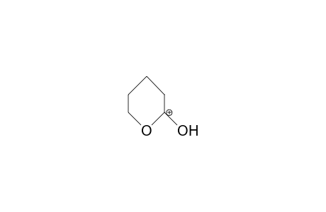 2-Hydroxy-tetrahydro-pyranylium cation