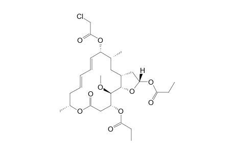 .beta.-9-O-Chloroacetylmidecanolide A1 Propionyloxy Acetal