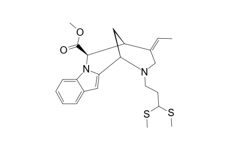 METHYL_5-[3,3-BIS-(METHYLTHIO)-PROPYL]-3-(E)-ETHYLIDENE-1,2,3,4,5,6-HEXAHYDRO-2,6-METHANO-[1.4]-DIAZOCINO-[1.2-A]-INDOLE-1-BETA-CARBOXYLATE