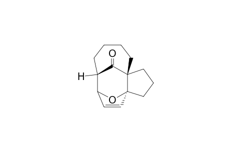 (+-)-(3a.alpha.,6.alpha.,7.alpha.,11a.alpha.)-2,3,6,7,8,9,10,11-Octahydro-3a,6-epoxy-7,11a-methano-1H-cyclopentacyclodecen-12-one