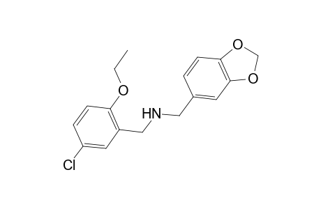 (2H-1,3-benzodioxol-5-ylmethyl)[(5-chloro-2-ethoxyphenyl)methyl]amine