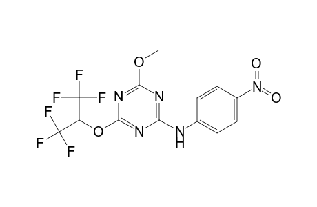 4-Methoxy-N-(4-nitrophenyl)-6-[2,2,2-trifluoro-1-(trifluoromethyl)ethoxy]-1,3,5-triazin-2-amine