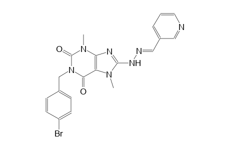 nicotinaldehyde [1-(4-bromobenzyl)-3,7-dimethyl-2,6-dioxo-2,3,6,7-tetrahydro-1H-purin-8-yl]hydrazone