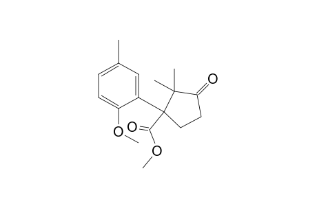 Methyl 1-(2-methoxy-5-methylphenyl)-2,2-dimethyl-3-oxocyclopentan-1-carboxylate