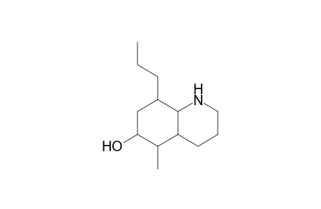 5-Methyl-6-hydroxy-8-propyldecahydroquinoline
