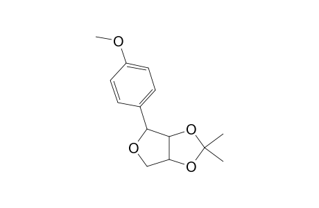 (3a.alpha.,4.alpha.,6a.alpha.)-Tetrahydro-4-(4-methoxy-1-phenyl)-2',2'-dimethyl-furo-[3.4-D]-1',3'-dioxole