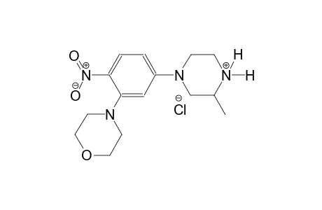 3-methyl-1-[3-(4-morpholinyl)-4-nitrophenyl]piperazin-4-ium chloride