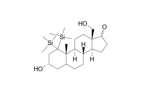 Bistrimethylsilyl 3.alpha.,18-dihydroxy-5.alpha.-androstane-17-one