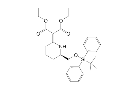 (6R)-2-Bis(ethoxycarbonyl)methylidene-6-[[tert-Butyldiphenylsilyloxy]methyl]piperidine