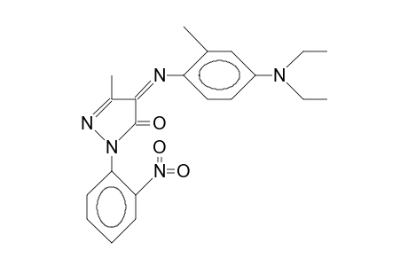 4-(4-N,N-Diethylamino-2-tolylimino)-3-methyl-1-(2-nitro-phenyl)-2-pyrazolin-5-one