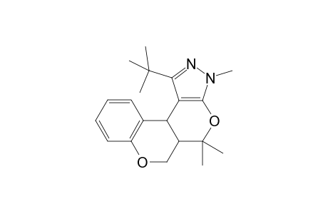 (5aRS,11bRS)-1-tert-butyl-3,5a,6,11b-tetrahydro-3,5,5-trimethyl-5H-[1]benzopyrano[4',3':4,5]pyrano[2,3-c]pyrazole