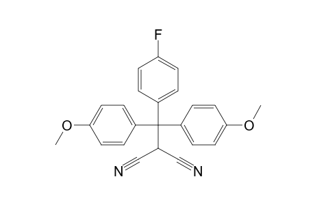 2-[(4-fluorophenyl)-bis(4-methoxyphenyl)methyl]propanedinitrile