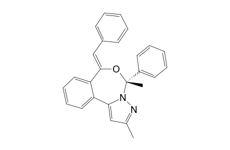 2,4-DIMETHYL-4-PHENYL-6-(PHENYLMETHYLENE)-5H-PYRAZOLO-[1,5-D]-[2,4]-BENZOXAZEPINE