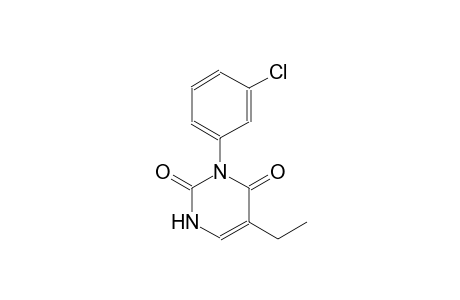 2,4(1H,3H)-Pyrimidinedione, 3-(3-chlorophenyl)-5-ethyl-