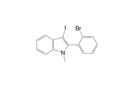 2-(2-Bromophenyl)-3-iodo-N-methylindole