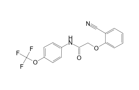 2-(2-Cyanophenoxy)-N-[4-(trifluoromethoxy)phenyl]acetamide