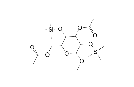 Methyl 3,6-di-O-acetyl-2,4-bis-O-(trimethylsilyl)hexopyranoside